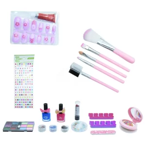 Gyermek smink és körmös készlet kagyló alakú kistáskával (BBJ) - Image 3