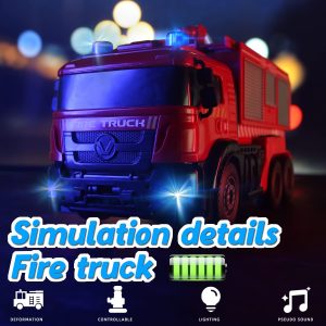 Távirányítós Transformers tűzoltóautó LED fényekkel és működő vízágyúval (BBJ) - Image 7