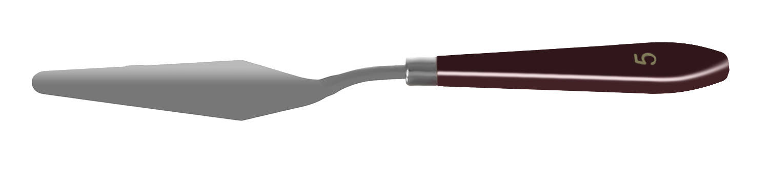 5 db-os profi festőkés készlet – acél spatula készlet különböző méretekben (BB-17696) (10)