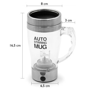 Automata önkeverő bögre kávéhoz, turmixhoz, smoothiehoz - szivárgásmentes utazó pohár (BBV) - Image 4