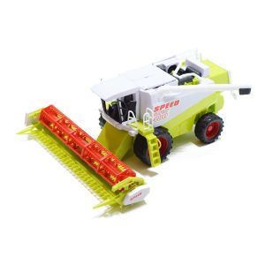 Nagy méretű élethű játék kombájn, aratógép - zöld színben - 25 cm (BBMJ) - Image 5