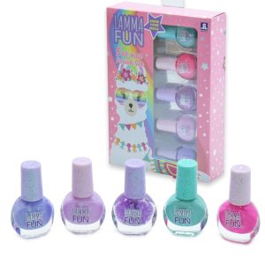 Lamma Fun lehúzható party körömlakkok kislányoknak - 5 db-os szett (BBJ) - Image 1