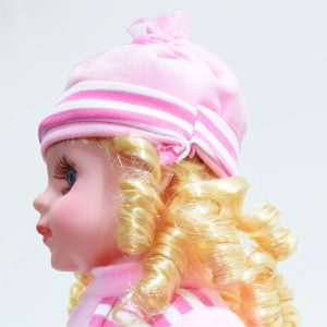 Magyarul éneklő hajas Panni baba óriás szempillával - 42 cm (BBJ) - Image 4