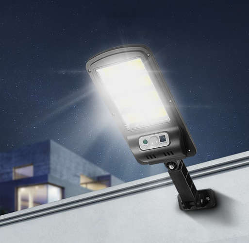 Napelemes lámpa távirányítóval és sötétedés érzékelővel – 120 COB LED (BB-19441) (26)