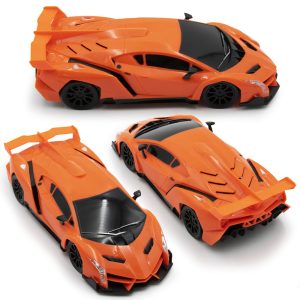 Távirányítós modell sportautó, kormánnyal és pedállal, világító első fényszórókkal (BBJ) - Image 3