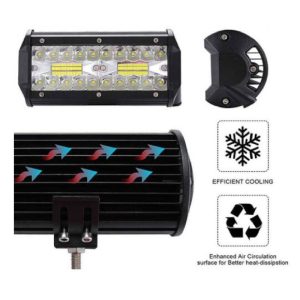 Autós LED reflektor - 120W 165mm IP68 10-30V (BBD) - Image 4
