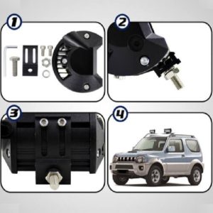 24 LED-es autó reflektor - 72W, IP68, 10-30V (BBD) - Image 4