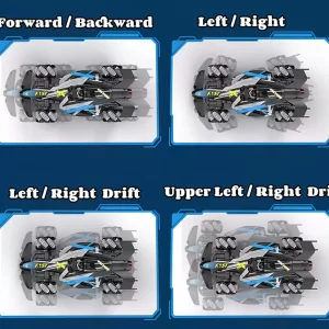 Formula drift car - világító, zenélő, füstölő versenyautó távirányítóval, kézi vezérlővel  (BBJ) - Image 13