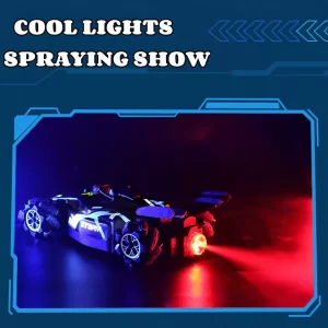 Formula drift car - világító, zenélő, füstölő versenyautó távirányítóval, kézi vezérlővel  (BBJ) - Image 16