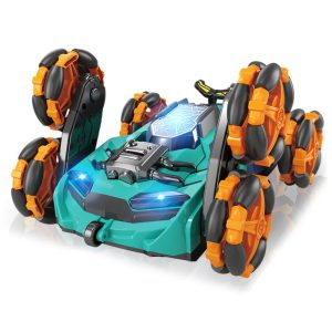 Hat kerekű, füstölő, távirányítós kaszkadőrautó -minden irányba mozgó póklábú terepjáró autó (BBJ) - Image 6