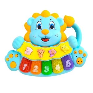 Oroszlános zenélő oktatójáték állathangokkal és zongora billentyűkkel babáknak (BBJ) - Image 3