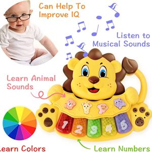 Oroszlános zenélő oktatójáték állathangokkal és zongora billentyűkkel babáknak (BBJ) - Image 5