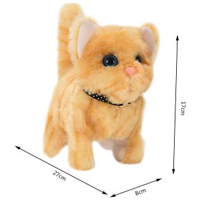 Sétáló, elemes kismacska puha plüss borítással és aranyos nyávogó hanggal (BBJ) - Image 8