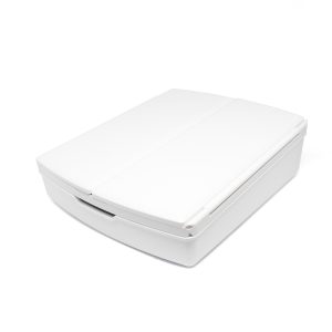 Kinyitható, mozgatható 3 részes sminktükör - nagyítóval, sminktartóval, LED világítással (BBV)(BBM) - Image 3