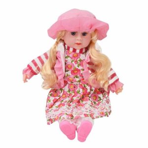 Magyarul éneklő hajas Kati baba óriás szempillával – 52 cm (BBJ) - Image 1