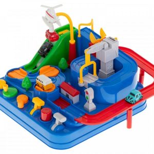 Car adventure izgalmas játék autópálya szett 4 db kisautóval és helikopterrel (BBJ) - Image 6