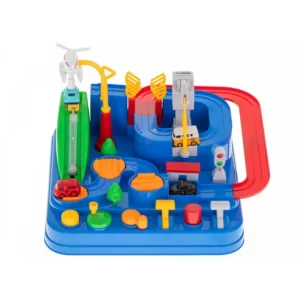 Car adventure izgalmas játék autópálya szett 4 db kisautóval és helikopterrel (BBJ) - Image 14