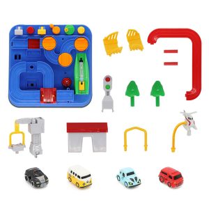 Car adventure izgalmas játék autópálya szett 4 db kisautóval és helikopterrel (BBJ) - Image 11