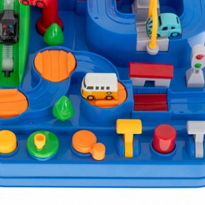 Car adventure izgalmas játék autópálya szett 4 db kisautóval és helikopterrel (BBJ) - Image 4