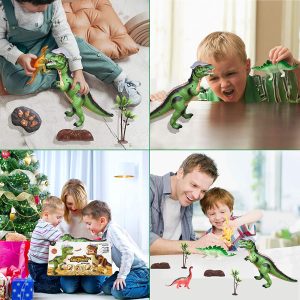 Dilophosaurus távirányítós játék dínó világító dupla taréjjal - 40 cm (BBMJ) - Image 3