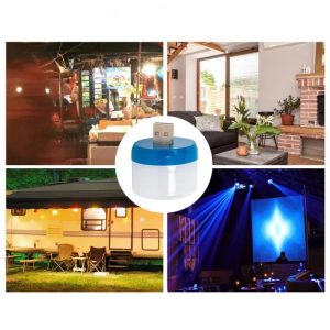 Mini USB LED lámpa - váltakozó színű, hangulatos éjszakai fény- 3W (BBKM) - Image 6