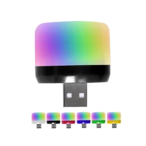Mini USB LED lámpa - váltakozó színű, hangulatos éjszakai fény- 3W (BBKM) - Image 7