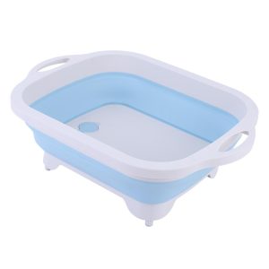 Helytakarékos, összecsukható 3in1 konyhai szilikon kosár - zöldégmosó, vágódeszka és tárolóedény (BBM) - Image 18