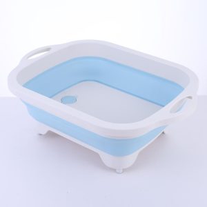 Helytakarékos, összecsukható 3in1 konyhai szilikon kosár - zöldégmosó, vágódeszka és tárolóedény (BBM) - Image 14