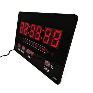 BB02 Nagy méretű digitális óra idő, dátum és hőmérséklet kijelzéssel - asztalra és falra is helyezhető - 32 x 20 x 3 cm (BBL) - Image 10