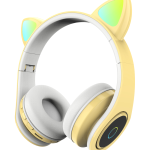 Cicafüles vezeték nélküli fejhallgató -sárga (THM) (BBJH) (BBV) (BBD) - Image 3