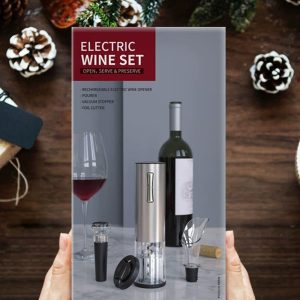 Elektromos dugóhúzó, dekantáló és frissen tartó készlet borokhoz (THM) (BBV) - Image 3