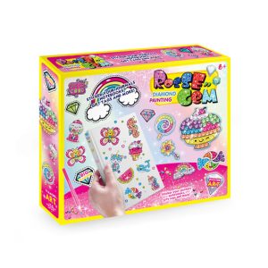 Kreatív strasszköves matrica készítő készlet 12 vidám mintával - gyémántszemes kirakó gyerekeknek (BBJ) - Image 10