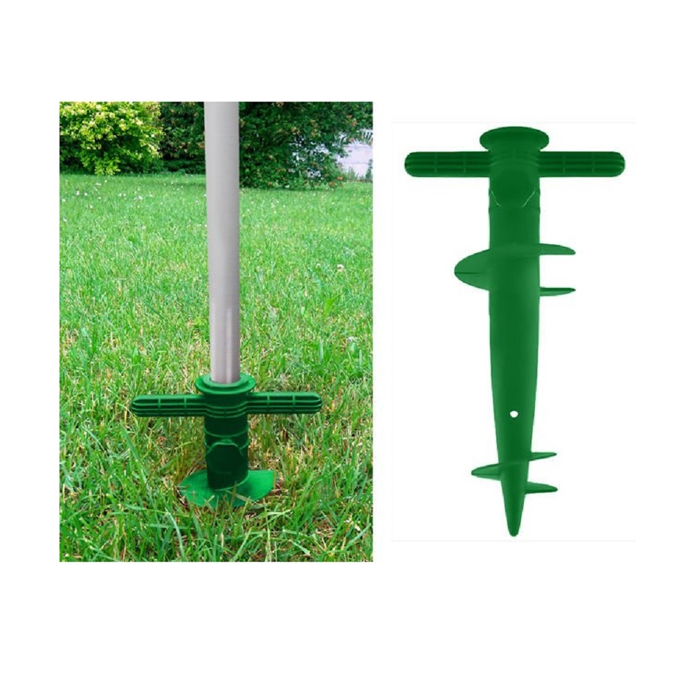 Műanyag, földbe szúrható horgony, napernyőhöz, ernyőhöz, szárítóhoz – 30 x 16cm (BB-3408) (3)