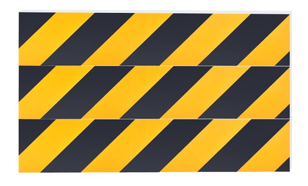 Multifunkciós, öntapadós autó ajtóvédő, ütközés védő csík garázsfalra – fekete-sárga (BB-3819) (5)
