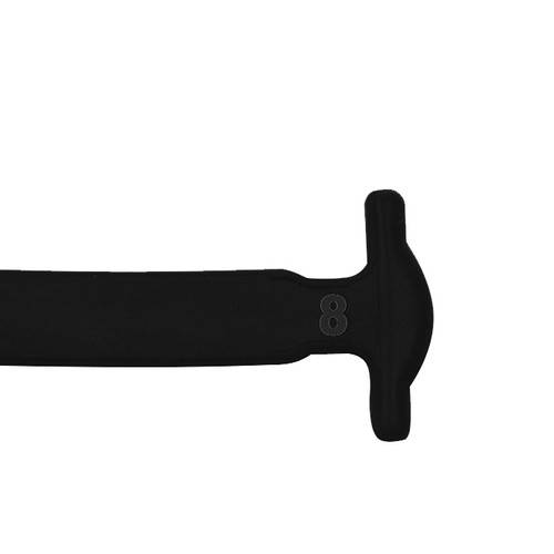 Rugalmas, vízálló, kötésmentes szilikon cipőfűző készlet – 16 darab, fekete szín (BB-19933) (2)