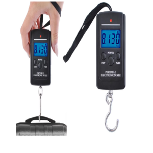 Többfunkciós, hordozható - digitális LED függőmérleg háttérvilágítással - 40 kg-ig (BBV) - Image 3