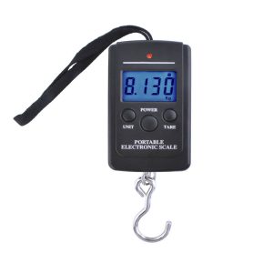 Többfunkciós, hordozható - digitális LED függőmérleg háttérvilágítással - 40 kg-ig (BBV) - Image 7