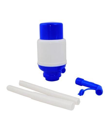 Univerzális, könnyen használható pumpás víz adagoló – 17 x 16cm, kék – fehér szín (BB-037) (2)