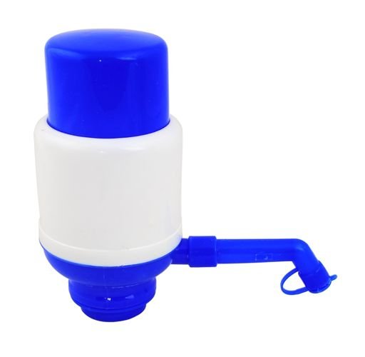 Univerzális, könnyen használható pumpás víz adagoló – 17 x 16cm, kék – fehér szín (BB-037) (4)