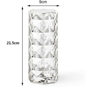 Érintésvezérelt vezeték nélküli henger alakú asztali lámpa USB porttal - hideg- és melegfehér fényű hangulatvilágítás (BBJ) - Image 10