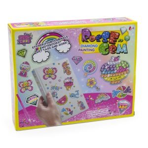Kreatív strasszköves matrica készítő készlet 12 vidám mintával - gyémántszemes kirakó gyerekeknek (BBJ) - Image 13