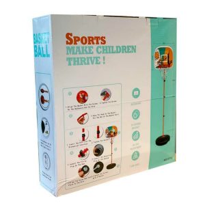 80-200 cm-ig állítható magasságú, állványos gyermek kosárlabda palánk hálóval kül- és beltérre (BBJ) - Image 4