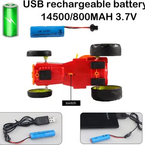 Kerge kocsi - jópofa, ugráló-táncoló távirányítós kaszkadőrautó gyerekeknek fény- és hanghatásokkal (BBJ) - Image 16