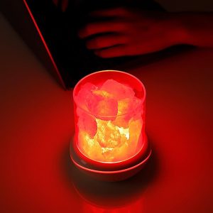 Hangulatlámpa himalája só kristályokkal, állítható színű LED fénnyel és aroma párologtató funkcióval (THM) - Image 10