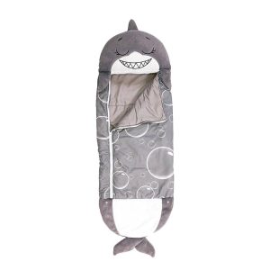 Pihe-puha plüssállattá alakítható hálózsák gyerekeknek - vidám cápa alakú, kompakt, összecsukható hálózsák (BBJ) - Image 6