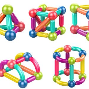 56 darabos kreatív mágneses építőkészlet - készségfejlesztő építőjáték gyerekeknek (BBJ) - Image 9