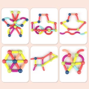 56 darabos kreatív mágneses építőkészlet - készségfejlesztő építőjáték gyerekeknek (BBJ) - Image 10