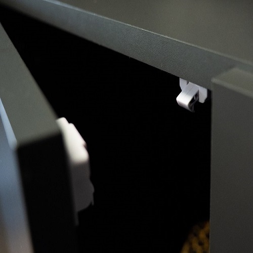 4 darabos öntapadó mágneses zár készlet – fiókok és szekrényajtók védelme – fehér (BB-18541) (1)