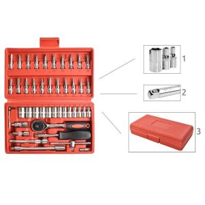 46 részes dugókulcs készlet praktikus tárolódobozban (BBL)(BBD) - Image 5