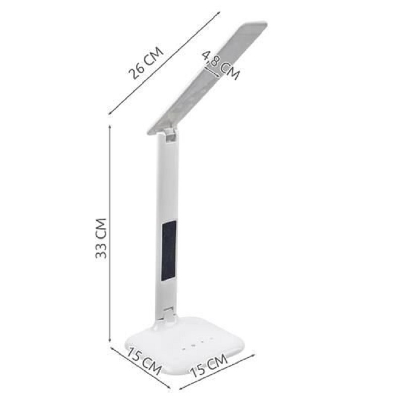 Multifunkcionális állítható LED-es asztali lámpa – 3 világítási móddal, fehér (BB-7964) (3)